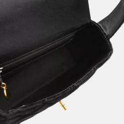 Chanel Black Velvet Shoulder Bag