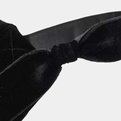 Chanel Black Velvet Shoulder Bag