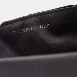 Chanel Black Velvet Shoulder Bag