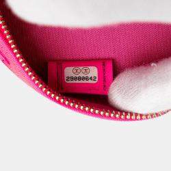 Chanel Pink Jersey 19 Round Clutch on Chain Bag