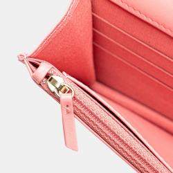 Chanel Pink CC Caviar Camellia Wallet On Chain 