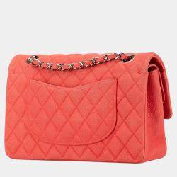 Chanel Pink Medium Classic Caviar Double Flap Bag
