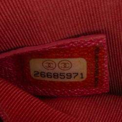 Pre Owned Chanel Pink North South Boy Flap Bag