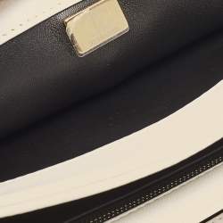 Chanel White Quilted Leather Small Trendy CC Top Handle Bag