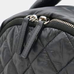 Chanel Black Nylon and Leather Cococoon Quilted Backpack