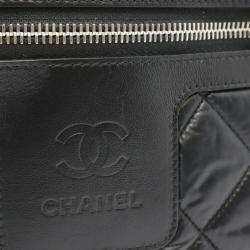 Chanel Black Nylon and Leather Cococoon Quilted Backpack