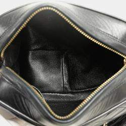 Chanel Black Lambskin Leather Chain Shoulder Bag