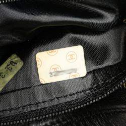 Chanel Black Lambskin Leather Chain Shoulder Bag