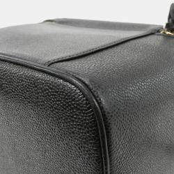 Pre Owned  Chanel Black Caviar Leather Handbag