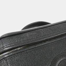 Pre Owned  Chanel Black Caviar Leather Handbag