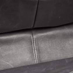 مملوكة مسبقًا Chanel Grey Python Jumbo Classic Double Flap Bag