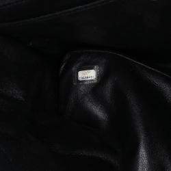 Pre Owned Chanel Black Caviar Leather Jumbo Classic Single Flap Bag