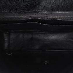 Pre Owned Chanel Black Caviar Leather Jumbo Classic Single Flap Bag