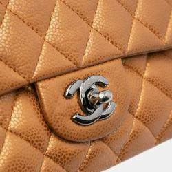 Chanel Brown Caviar Medium Classic Double Flap Bag