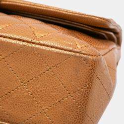 Chanel Brown Caviar Medium Classic Double Flap Bag