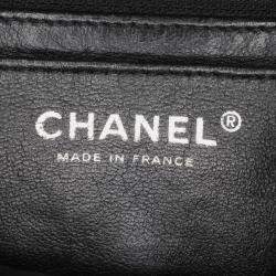 Pre Owned Chanel Black Patent Leather Mini Square Classic Single Flap Bag