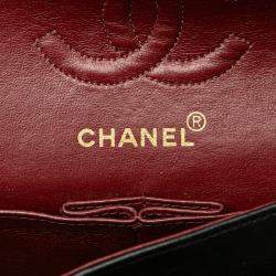 Pre Owned Chanel Black Small Classic Lambskin Double Flap Bag