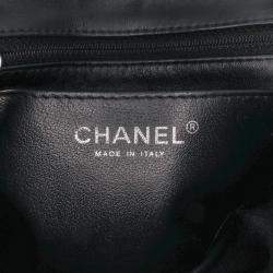 Pre Owned Chanel Black Mini Square Classic Patent Single Flap Bag