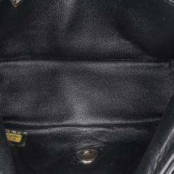 Pre Owned Chanel Black Mini Square Classic Patent Single Flap Bag