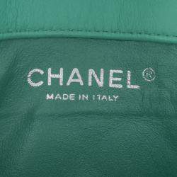 Chanel Green Extra Mini Rectangular Classic Patent Single Flap Bag