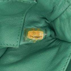 Chanel Green Extra Mini Rectangular Classic Patent Single Flap Bag