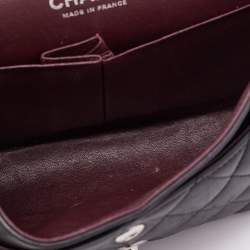Pre Owned Chanel Black Quilted Leather Small Classic Double Flap Bag