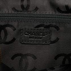 Pre Owned Chanel Black Lambskin CC Wild Stitch Handbag