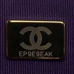 Chanel Purple Quilted Tweed and Sequins Top Handle Bag