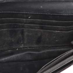 Chanel Dark Burgundy Camellia Patent and Leather Wallet On Chain