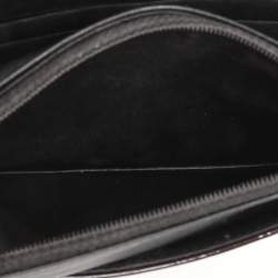 Chanel Dark Burgundy Camellia Patent and Leather Wallet On Chain