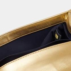Chanel Gold/Red Cube Embossed Leather Medium Boy Flap Bag