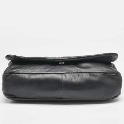 Pre Owned Chanel Black Leather CC Mosaic Flap Shoulder Bag