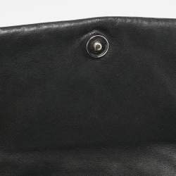 Pre Owned Chanel Black Leather CC Mosaic Flap Shoulder Bag