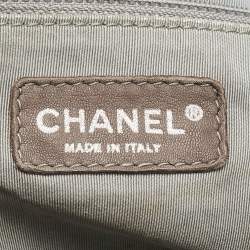 Pre Owned Chanel Black Leather CC Mosaic Flap Shoulder Bag