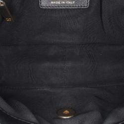 Pre Owned Chanel Black Mini Rectangular Chevron Lambskin Chain Around Flap Bag