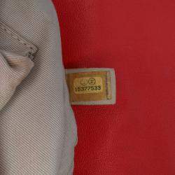 Pre Owned Chanel Red Maxi Washed Lambskin Chain Around Flap Bag