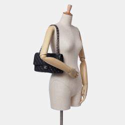Chanel Black Medium Classic Caviar Double Flap Bag