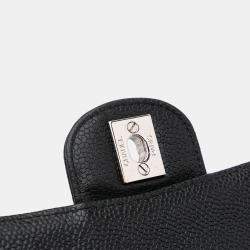 Chanel Black Medium Classic Caviar Double Flap Bag