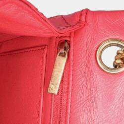 Pre Owned Chanel Dark Pink Calfskin Mini Reissue 2.55 Flap Bag