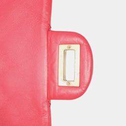 Pre Owned Chanel Dark Pink Calfskin Mini Reissue 2.55 Flap Bag