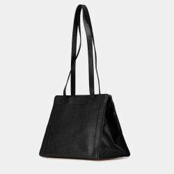 Chanel Black Caviar Leather CC Tote Bag