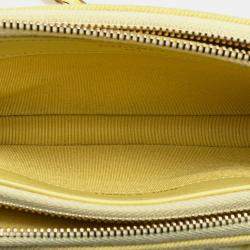 Chanel Yellow Denim Coco Fringe Clutch with Chain Bag