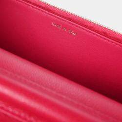 Chanel Pink Calfskin CC Logo WOC