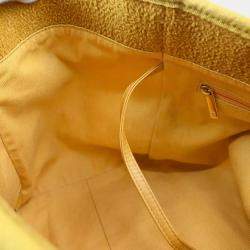 Chanel Yellow Fabric Medium Deauville Tote Bag