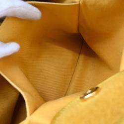 Chanel Yellow Fabric Medium Deauville Tote Bag