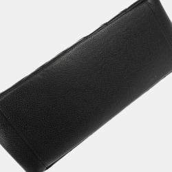 Pre Owned Chanel Black Calfskin Grand Shopping Tote Bag