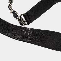 Pre Owned Chanel Black Calfskin Grand Shopping Tote Bag