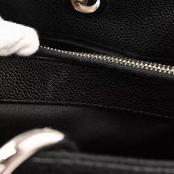 Pre Owned Chanel Black Calfskin Grand Shopping Tote Bag