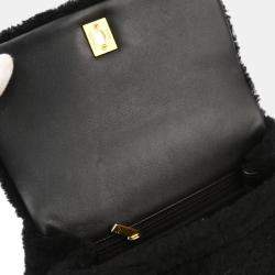 Chanel Shearling Small Coco Top Handle Bag 