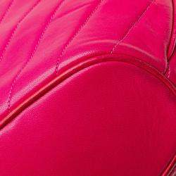 Chanel Pink Chevron Lambskin Tote Bag